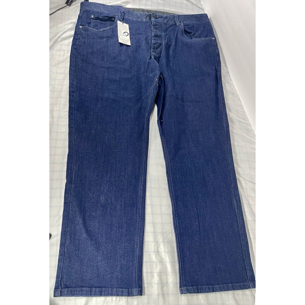 NWT MagnaReady Men's Magnetic Closure Jeans 42x30 Blue Classic Fit Stretch Adapt